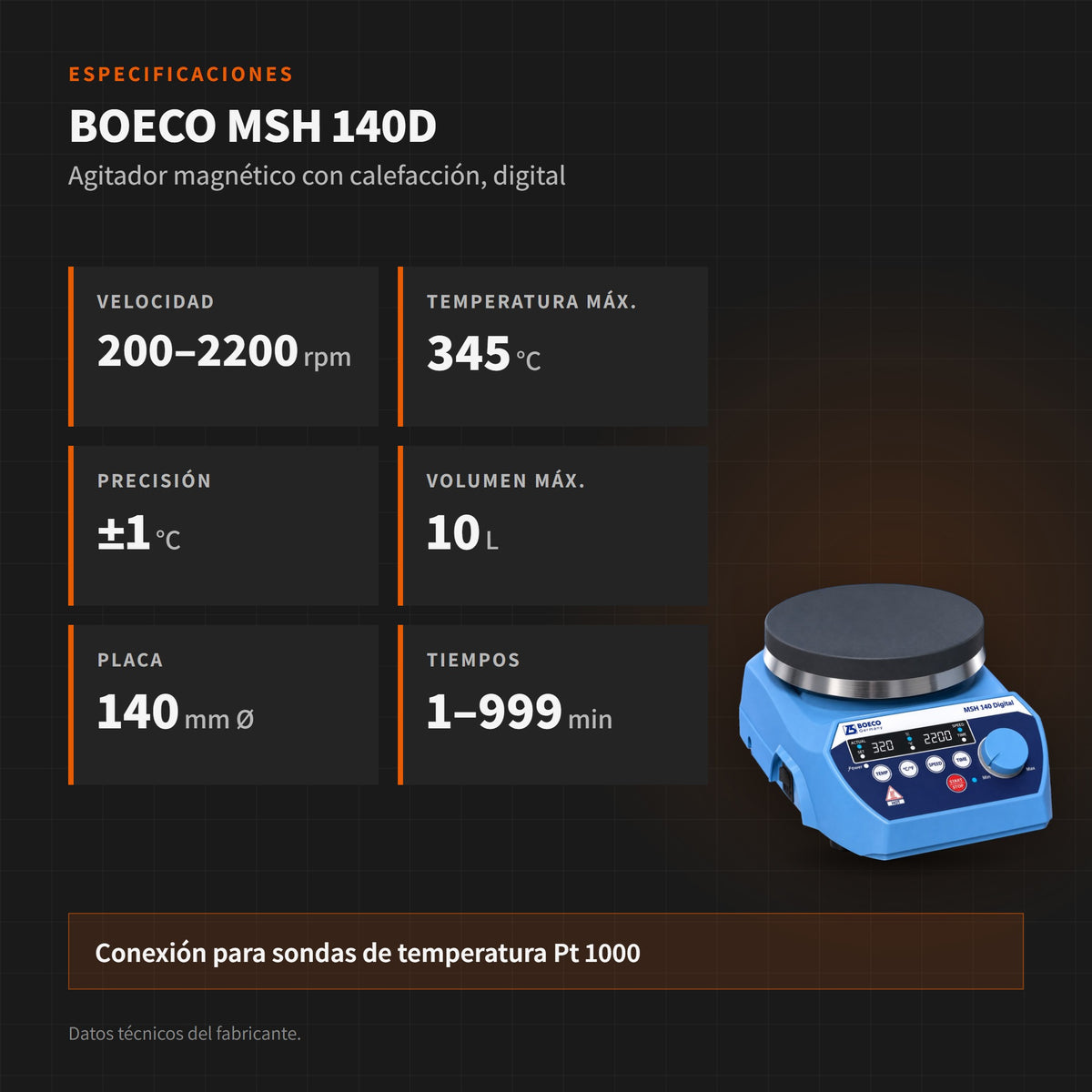 BOECO MSH 140D: especificaciones