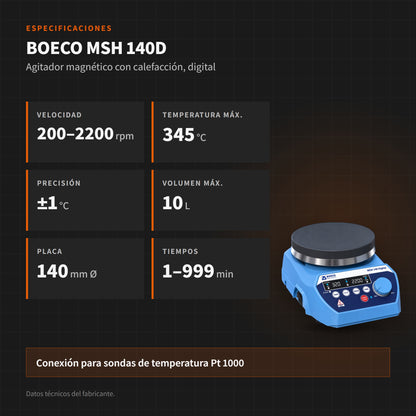 BOECO MSH 140D: especificaciones