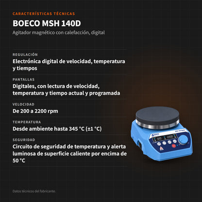 BOECO MSH 140D: características técnicas